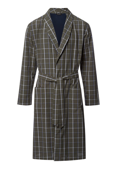 Night And Day Cotton Shawl Collar Robe | Urban Check 75116-3041